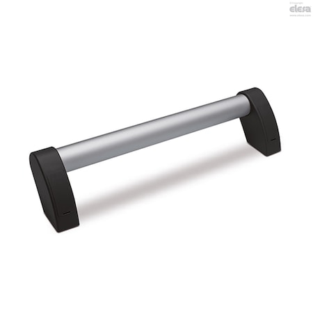 Elesa Anodised Alum tube, handle shanks in black colour, M.1053/30-700-AN-BK M.1053-AN-BK